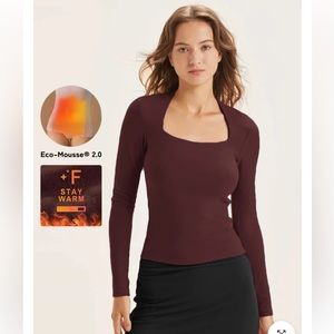 OGL Eco-Mousse® Thermal Brushed Tapered Neck Brami Top